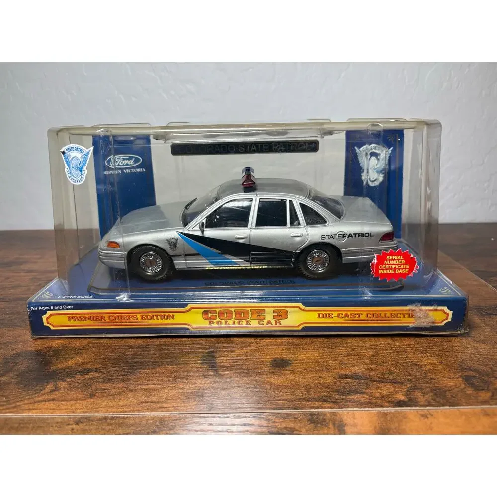 Code 3 Colorado State Model Police Car Die Cast Model 1:24- Patch- New in Box‎